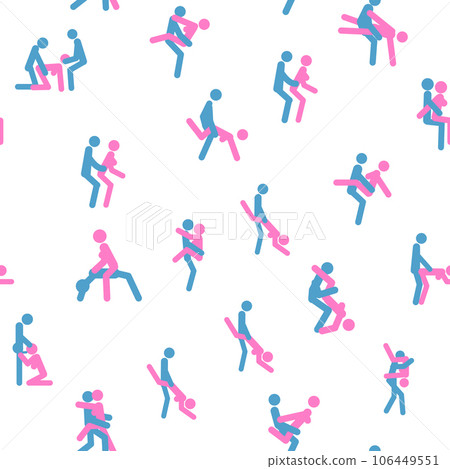 Kama Sutra, seamless pattern, design, poster, fabric. Kamasutra, sketchy poses for making love. Set. Kama Sutra, seamless pattern, design, poster, fabric. Kamasutra, sketchy poses for making love. Set. 106449551