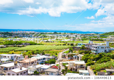 The land of Okinawa with blue sky and clouds The land of Okinawa with blue sky and clouds 106449613