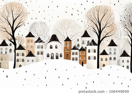 手繪城市(冬天) 手繪城市(冬天) 106449699