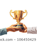 hand with trophy 106450429