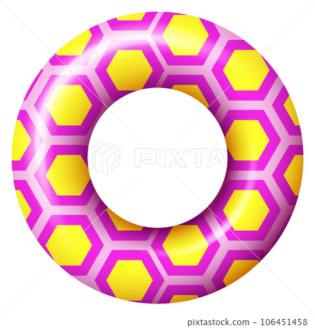 Swimming ring. Cartoon inflatable color life buoy Swimming ring. Cartoon inflatable color life buoy 106451458