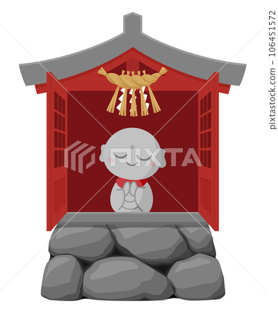 神社的插圖_地藏_紅 神社的插圖_地藏_紅 106451572