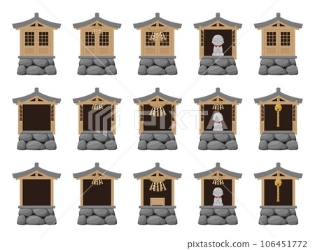 Shrine illustration material set _ new 106451772