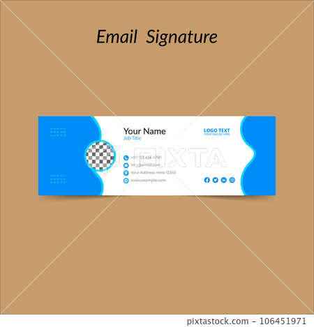 Elegant Email Signature Template Design 106451971