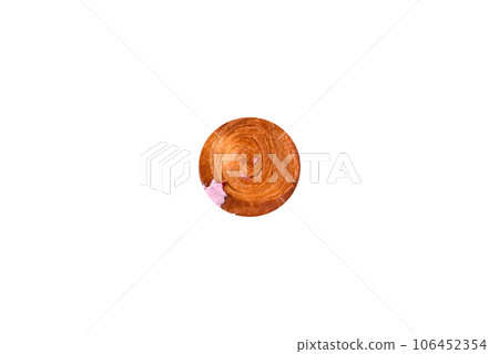 Round puff pastry croissant with raspberry filling or new york roll Round puff pastry croissant with raspberry filling or new york roll 106452354