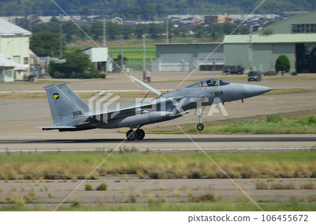 Air Self-Defense Force 306th Squadron F-15J Eagle landing 106455672