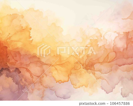 Beautiful autumn leaves background illustration Generative AI 106457886
