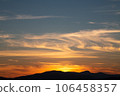 Clouds glow in the sunset 106458357