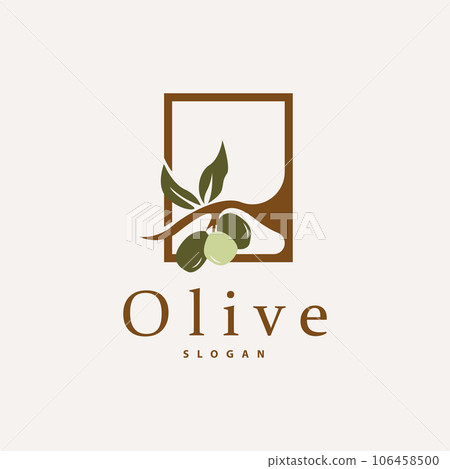 Olive Oil Logo Premium Design Fresh Plant Garden Simple Minimalist Templet Symbol Illustration Olive Oil Logo Premium Design Fresh Plant Garden Simple Minimalist Templet Symbol Illustration 106458500