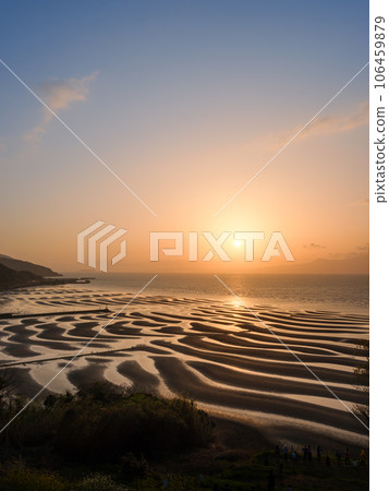 Kumamoto_Mikoshirai coast and sunset view spectacular day 106459879