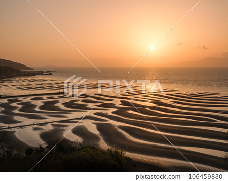 Kumamoto_Mikoshirai coast and sunset view spectacular day 106459880