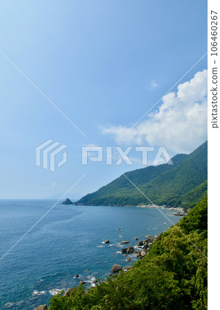 從屋久島西林道海岸看到的大海 從屋久島西林道海岸看到的大海 106460267