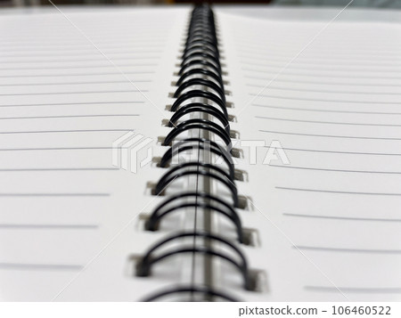 Blank white note book. Blank white note book. 106460522