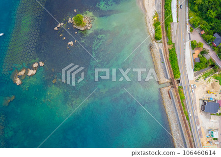 無人機攝影 | 航拍美麗的海洋層次和壯麗景色的旅遊勝地雨晴海岸 | 富山縣高岡市 無人機攝影 | 航拍美麗的海洋層次和壯麗景色的旅遊勝地雨晴海岸 | 富山縣高岡市 106460614