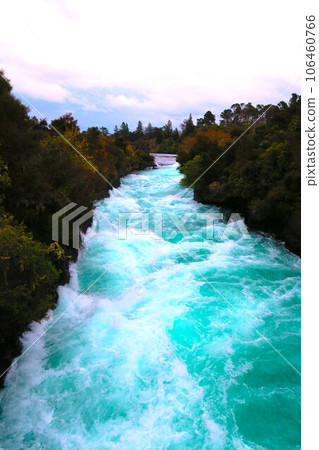 Huka Falls at Wairakei Park, Taupo 106460766