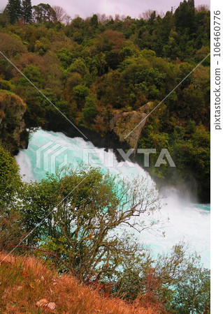 Huka Falls at Wairakei Park, Taupo Huka Falls at Wairakei Park, Taupo 106460776