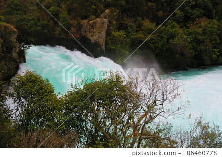 Huka Falls at Wairakei Park, Taupo Huka Falls at Wairakei Park, Taupo 106460778