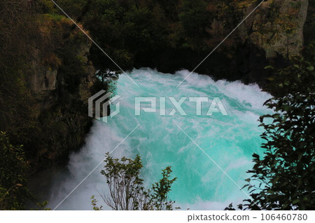 Huka Falls at Wairakei Park, Taupo 106460780