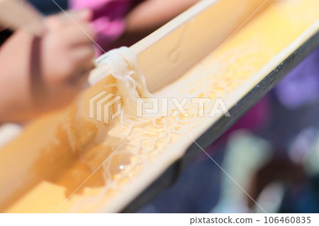 Scooping up somen noodles Scooping up somen noodles 106460835