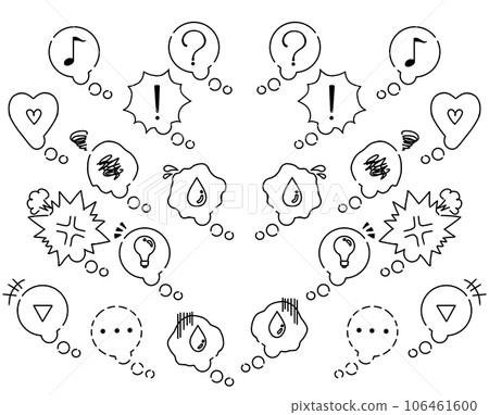Emotional speech bubble set Emotional speech bubble set 106461600