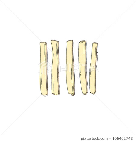 Potato fried drawing 106461748