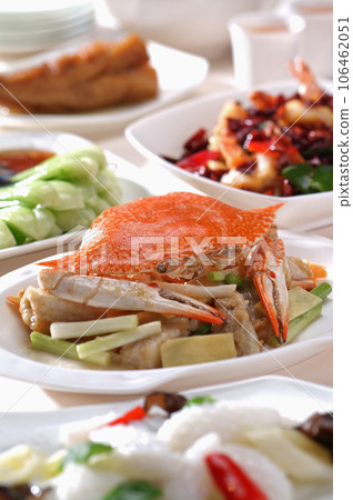 中式晚餐形象、中餐聚會形象、圓桌聚餐 中式晚餐形象、中餐聚會形象、圓桌聚餐 106462051
