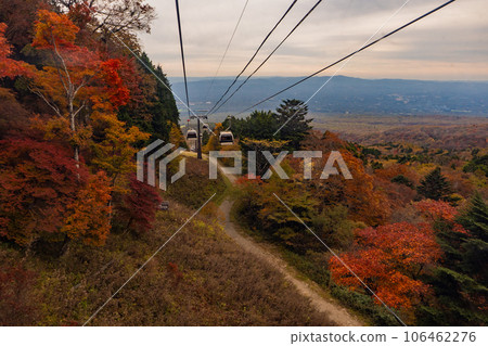 從那須牛仔褲山纜車上欣賞秋葉 從那須牛仔褲山纜車上欣賞秋葉 106462276