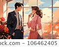 Couple dressing up and enjoying a date 106462405