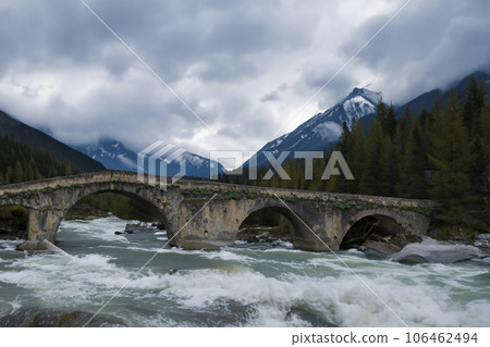 Old Bridge Over The River Old Bridge Over The River 106462494