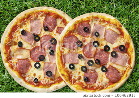 Pizza On The Green Grass Pizza On The Green Grass 106462915