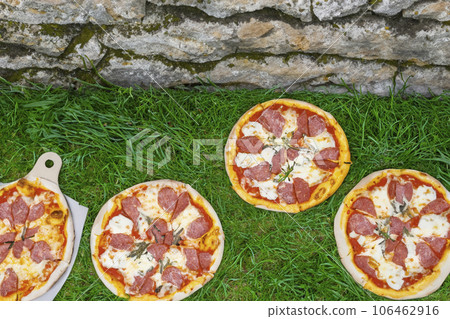 Pizza On The Green Grass Pizza On The Green Grass 106462916