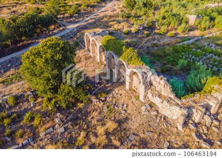 Ruins of the ancient Lycian city Perge located near the Antalya city in Turkey turkiye, GO Everywhere Ruins of the ancient Lycian city Perge located near the Antalya city in Turkey turkiye, GO Everywhere 106463194