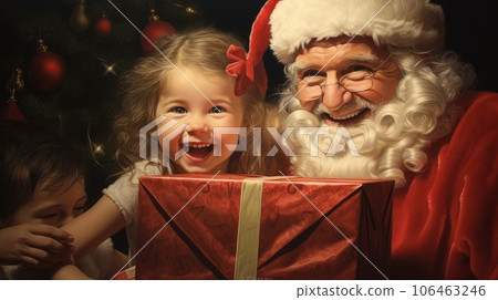 retro family for christmas 106463246