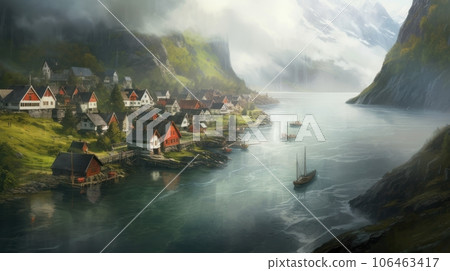 village in Iceland 106463417