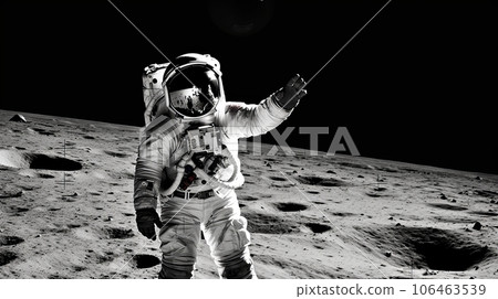 astronaut on the moon 106463539