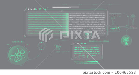Futuristic HUD design of Sci-fi data. 106463558