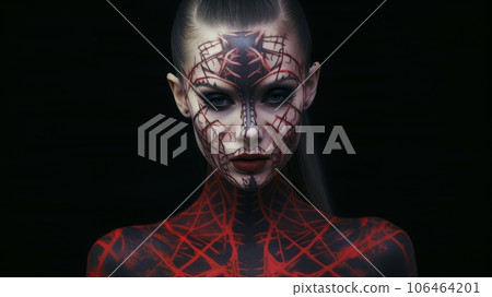 creepy demon woman creepy demon woman 106464201