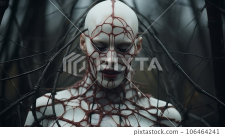 creepy demon woman creepy demon woman 106464241