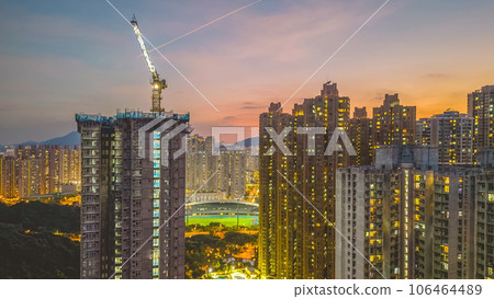 Aug 30 2023 Twilight over Tseung Kwan O, Hong Kong Aug 30 2023 Twilight over Tseung Kwan O, Hong Kong 106464489