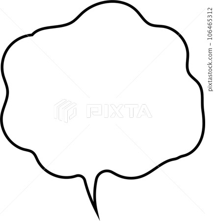 Black and white speech bubble balloon icon sticker memo keyword planner text box banner, flat png transparent element design 106465312