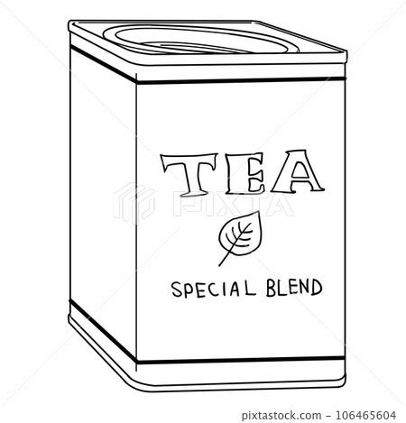 Simple tea can line drawing Simple tea can line drawing 106465604