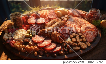 different types of sausages different types of sausages 106465764