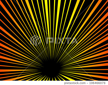 Comic book speed lines set, explosion effect. Abstract radial zoom speed light, motion background. Mega speed frame. Vector illustration on white background 106466078