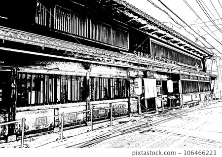 [Black and white in Kyoto] Chic appearance of Kyomachiya 106466221
