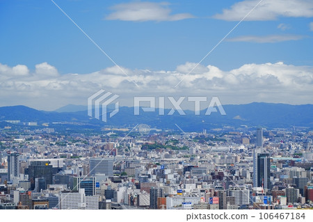 從梅田藍天大廈看到的大阪梅田吹田市方向（北方向，夏季） 106467184