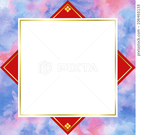 Japanese style background with copy space where you can feel the atmosphere of New Year, New Year, celebration, graduation ceremony Japanese style background with copy space where you can feel the atmosphere of New Year, New Year, celebration, graduation ceremony 106468138