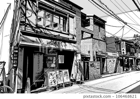 [Manga cut style Kyoto] Chic appearance of Kyomachiya 106468621