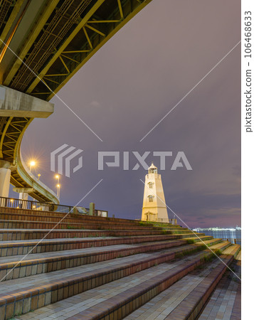 大阪_舊堺燈塔的夜景 大阪_舊堺燈塔的夜景 106468633