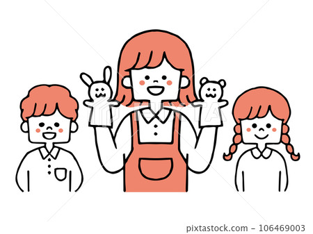 little child and teacher little child and teacher 106469003