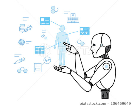 Image of medical AI managed by robots 106469649